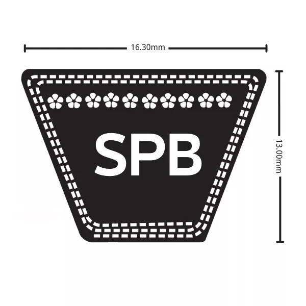 thumbnail image 2 of D&D Dura-Prime SPB2020 V-Belt – 17 X 2020mm, Standard V-Belt 2 of 5